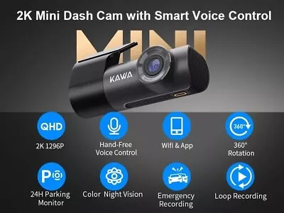 2K Dash Camera For Car DVR Dash Cam In The Car KAWA D5 Video Recorder Emergency • $99