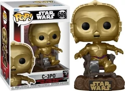 Star Wars C-3po In Chair  3.75  Pop Vinyl Figure Funko 609 Brand New  Free P&p • $30.62