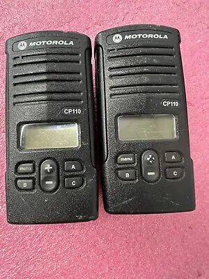 Lot Of 2 Motorola CP110 Two Way Radio H96RCF9AA2AA • $99.99