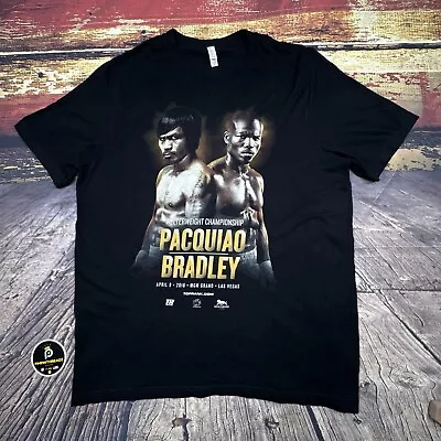 Manny Pacquiao Vs Timothy Bradley Boxing Shirt Mens XXL PACMAN WW Championship • $24