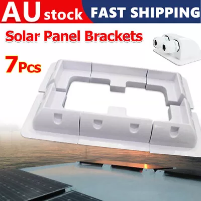 7PCS Solar Panel Mounting Brackets Kit Corner Caravan RV Boat Yacht Roof Mount • $25.95