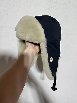 Best Made Co Shearling Aviator Ear Flap Fur Trapper Hat S/M • $70