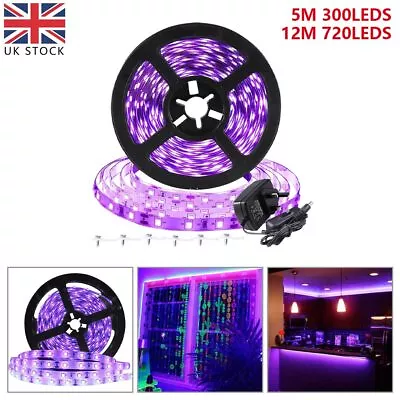 Blacklight UV LED Black Light Ultraviolet Strip Disco Club Party Lamp UK Plug • £21.12