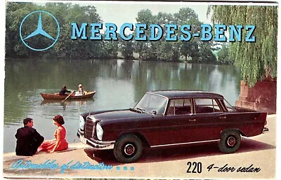 Antique Auto Mercedes-benz Vintage Souvenir Folder 10 Images + Specs (v312) • $20