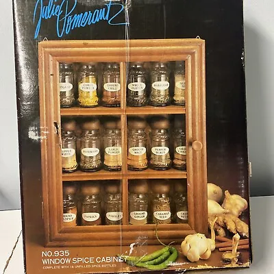 Julie Pomerantz Window Spice Cabinet. 18 Bottles. New In Box. Vintage No. 935 • $79.09