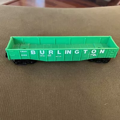 Lionel 9140 Burlington CB&Q Open Gondola Train Car Green O O27 Gauge Scale • $6.50