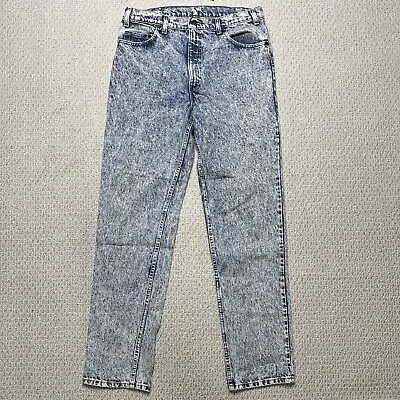 VINTAGE Levis 540 Jeans Mens 36x34 Acid Stone Wash Blue Denim USA Made 90s Y2K • $54.99