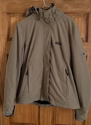 Jack Wolfskin Light Brown Texapore Raincoat/Fleece Combination -Size M • £39.99