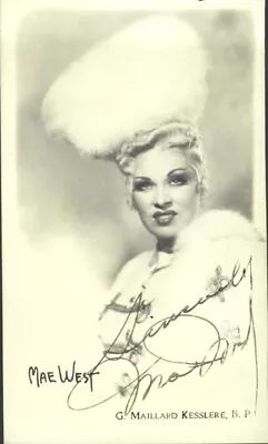 Mae West - Autographed Signed Photograph • $240