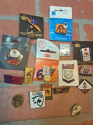 Olympic Games Pin Lot Of 18 1984-2006 • $18.59