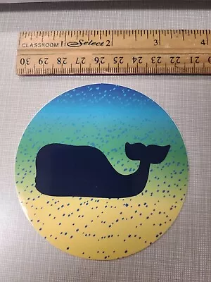 Martha Vineyard Vines Dot Circle Whale Sticker WaterBottle Yeti Car Decal NEW • $2.50