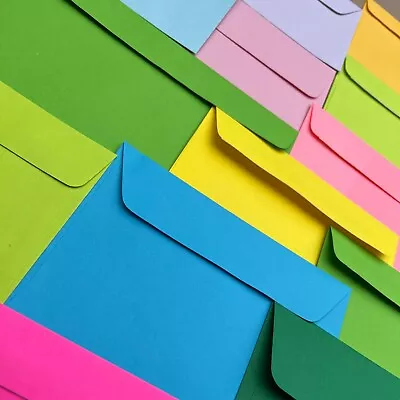 POP COLOURED ENVELOPES C6 DL Wedding Greeting Cards Color Stationery • $77.39