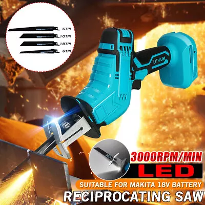 Electric Cordless Reciprocating Saw Saber Cutting Saw Kit For Makita 18V Battery • £20.95
