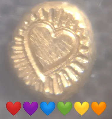 1 Gram Gold Heart Nugget 999 UK Made Fine Bullion Pure 24ct Gold Bar Love AU ❤ • $168.29