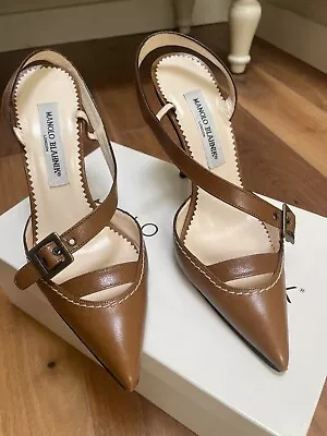 Manolo Blahnik Heels 38 Sling Back • £50