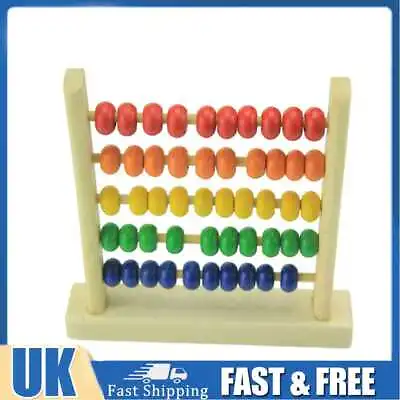 Small Abacus Educational Toy For Kids Children's Wooden Early Learning Toy • £4.79