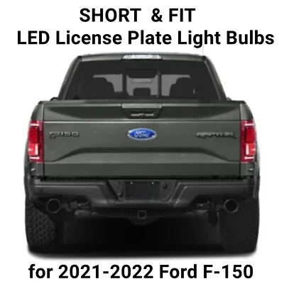 Long Last LED White License Plate Bulbs For 2021-2022 Ford F-150 Short & Fit • $8.98
