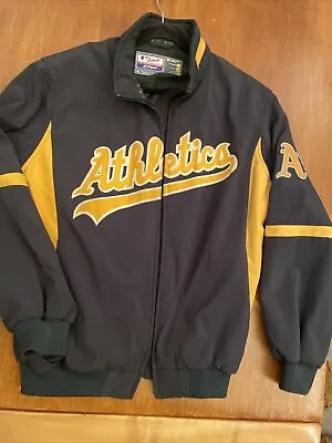 OAKLAND A's ATHLETICS Majestic Therma Base Green Authentic Jacket Mens XL  *READ • $72