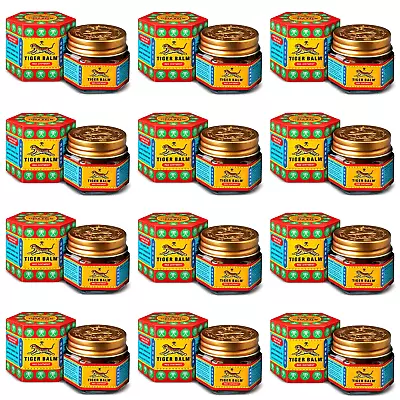 12 X Tiger Balm Red Super Strength Pain Relief Ointment 21ml Each Herbal • $44.09
