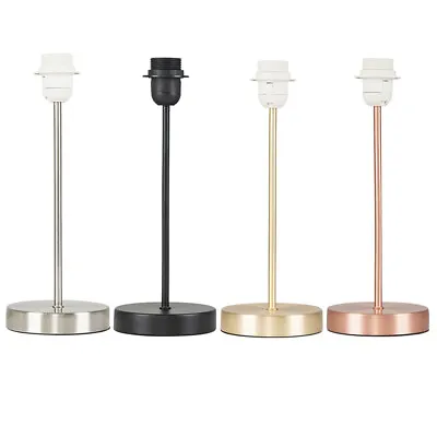 £8.99 • Buy MiniSun Table Lamp Base - Modern Metal Stem Bedside / Living Room Lights 