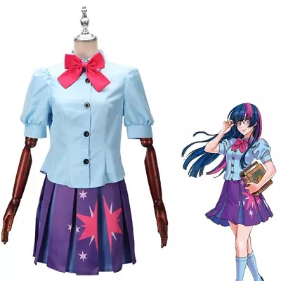 My Little Pony Twilight Sparkle Costume Human Dress Set Cosplay Halloween Box33 • $34.95