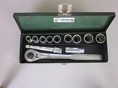 S-K Tools 1/2” Drive Ratchet/Socket Set 12 Pcs  W/  Craftsman Ratchet • $34.99