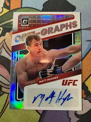 2022 Panini Donruss Optic UFC Opti-Graphs Holo Prizm Matt Hughes #OG-MHS Auto • $14.99