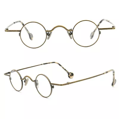 Retro Nerd Round Eyeglasses Men Women Full Rim Eyewear Glasses Frames Vintage • $23.18