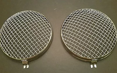 Vintage Vw Volkswagen Bug Oval Window Bus Type 2 Head Light Stone Gaurds Pair T2 • $149.99