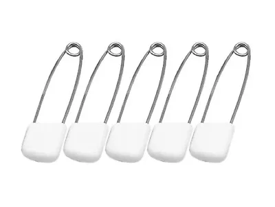 5 X SAFETY PINS TERRYS NAPPY SAFETY PINS WITH CAPS • £2.69