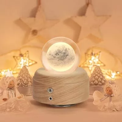 Music Box – Moon Crystal Ball Music Boxes With Bright Projection LED Lights A... • $31.68