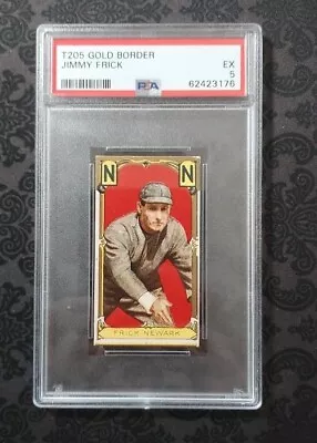 1911 T205 Gold Border Baseball James Frick Minor League Newark Indians PSA5 1172 • $399.95