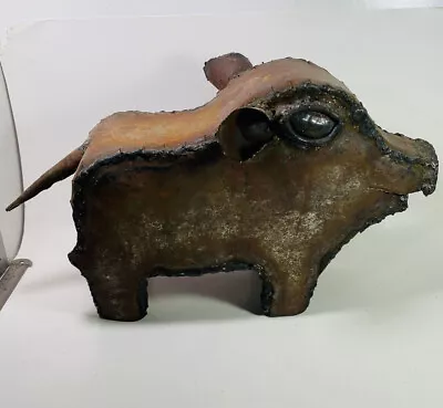 Art Scrap Metal Welded PIG  Sculpture BBQ Grill Decor Cook-off Trophy KC • $9.99