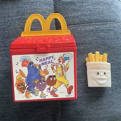 McDonald's Fisher Price Happy Meal Lunch Box Toy Vintage - Box & Fries Only • $29.99