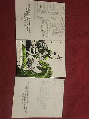 Atari Middle Earth Pinball Operations Manual & Schematics & Extras Atari 1978 • $35