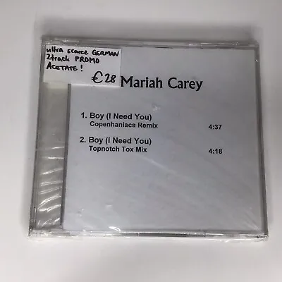 Mariah Carey Rare Acetate Promo DJ CD Boy (I Need You) Berlin Sealed • $45