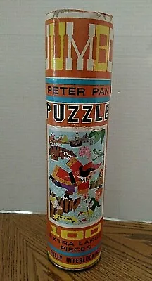 Peter Pan Jumbo Puzzle/100 Extra Large Pieces/H-G Toys/Vintage/Missing 4 Pieces • $4.95