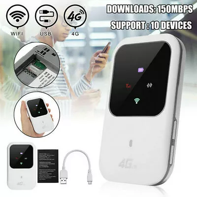 Unlocked 4G LTE Mobile Router Portable Broadband WiFi Wireless MiFi Hotspot • $23.98