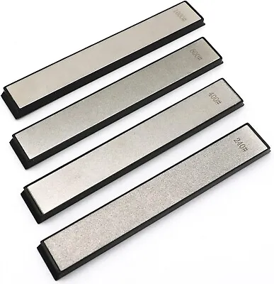 4PCS Diamond Sharpening Stone Set 240 400 600 1000 Grit Knife Chisel Sharpener • $13.58