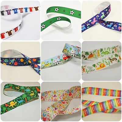 KIDS PARTY SATIN RIBBONS Ideal For Birthdays Cake Decorating Present Wrapping • £1.95