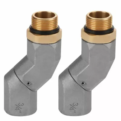 2pcs Car Fuel Swivel 3/4 Inch NPT Fuel Transfer Hose Swivel 360 Rotate Connector • $25.49