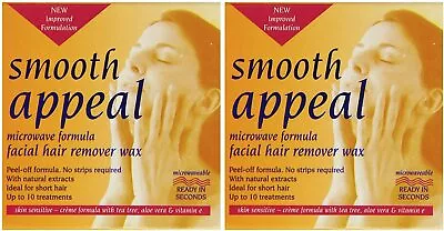 Smooth Appeal Microwave Facial Face Hair Remover Removal Hard Wax Waxing Kit  • £18.99