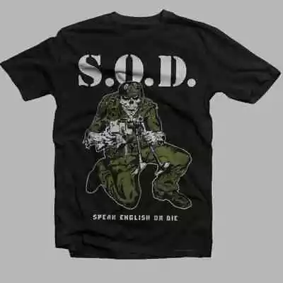 Rare Stormtroopers Of D**th S.O.D. Speak English Or Die Cotton Shirt WS2558 • $22.99