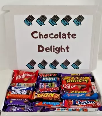 21 Bar Personalized Chocolate Delight Gift Box  Hamper  Birthday Christmas Gift • £14.99