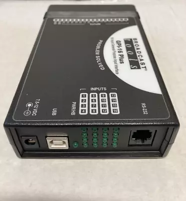 Broadcast Tools GPI-16 Plus – Serial/USB GPI/Trigger Interface • $180