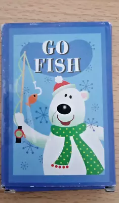 Vintage Go Fish Flash Card Game 2-4 Players Fun Game Go Fishing With Bear • $1.46