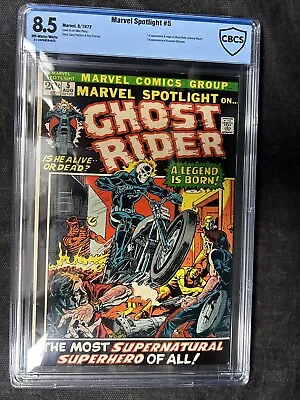 Marvel Spotlight #5 CBCS 8.5 1972 Origin & 1st Ghost Rider • $2900