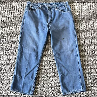 Vtg Levi's Orange Tab 575 Jeans Mens 34X25 Baggy Cropped Pants 70’s 80’s • $29.98