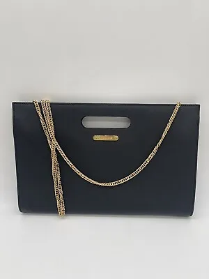 Michael Kors TILDA XL Clutch Bag Saffiano Black Leather-Envelope Purse NWOT $228 • $149.99