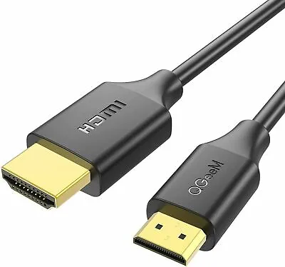 QGeeM Mini HDMI To HDMI 6ft. Cable Cord Adapter HD For Cameras HDTV Camcorder • $8.39